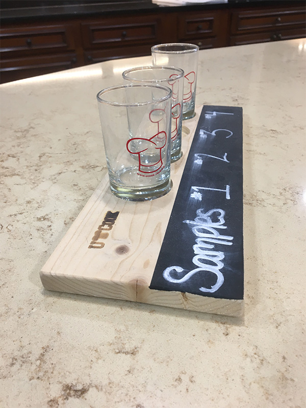 Beer Sampler Glasses with Flight Board